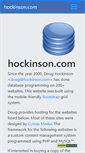 Mobile Screenshot of hockinson.com